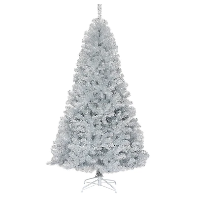 7.5ft. Unlit Silver Tinsel Artificial Christmas Tree