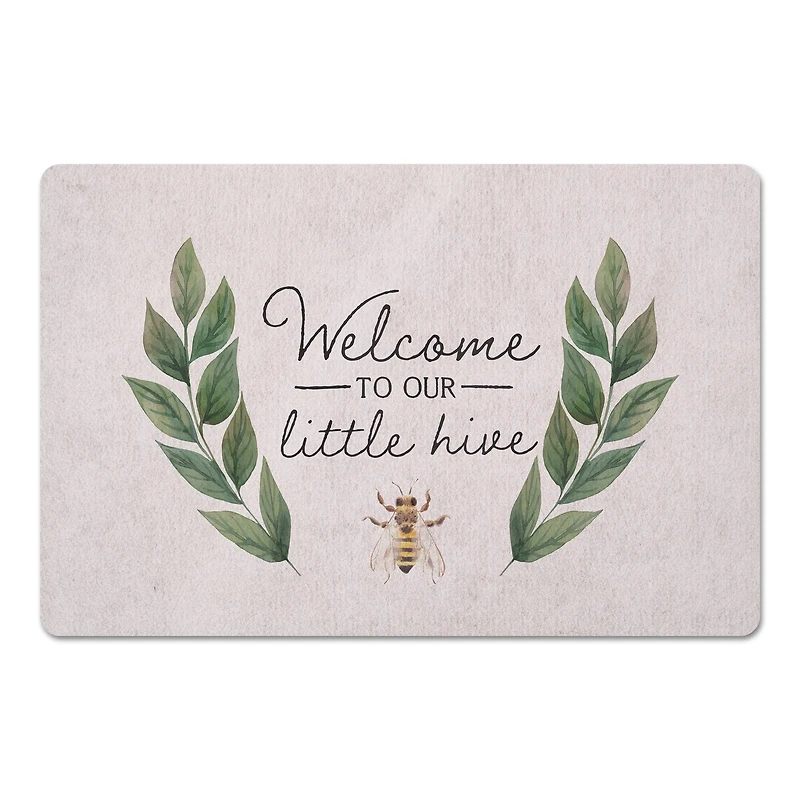 Welcome To Our Little Hive Floor Mat