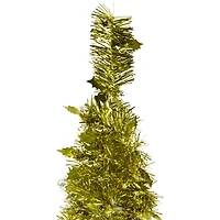 6ft. Unlit Gold Tinsel Pop-Up Artificial Christmas Tree