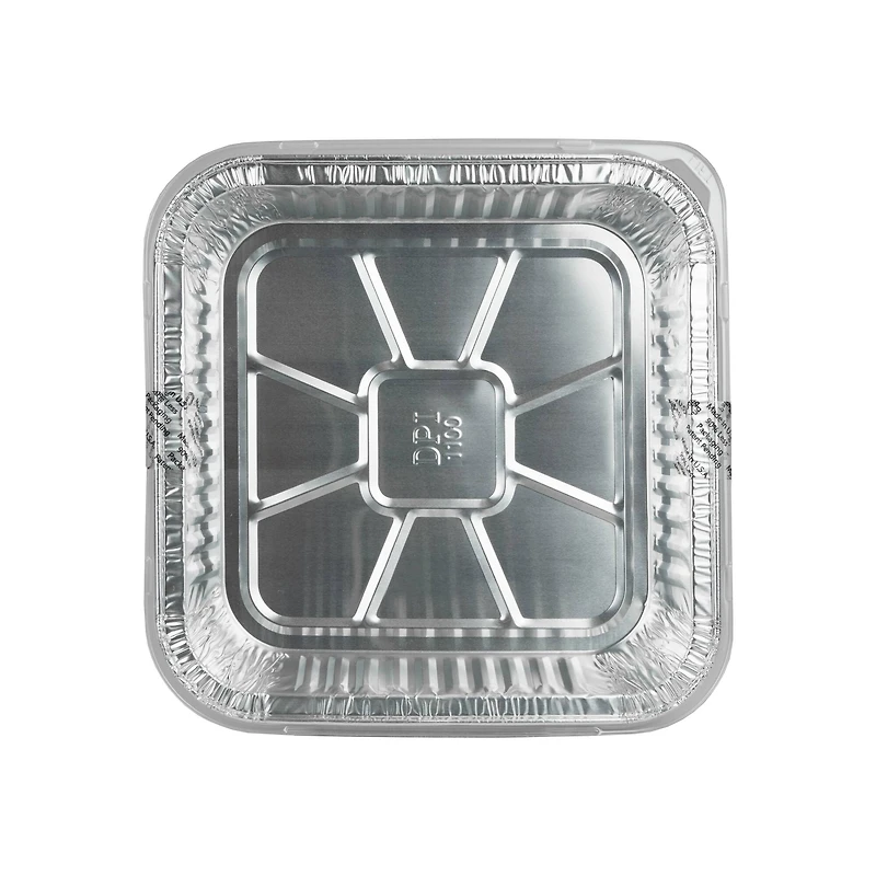 Silver Lining by Durable Packaging Foil Square Cake Pans with Lids, 3ct.