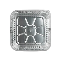 Silver Lining by Durable Packaging Foil Square Cake Pans with Lids, 3ct.