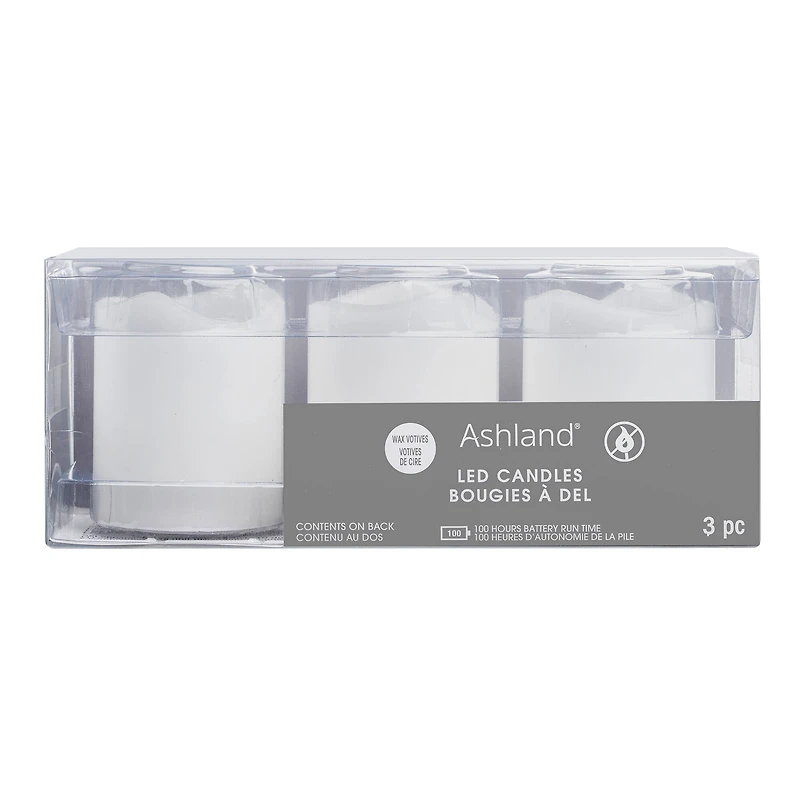 White LED Votive Candles by Ashland®, 3ct.