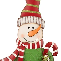 Glitzhome® 36" Snowman Metal Yard Stake