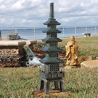 Design Toscano® 28" The Nara Temple Asian Garden Pagoda Sculpture
