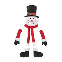 Glitzhome® 13" Jumbo Christmas Fabric Snowman Ornament Set