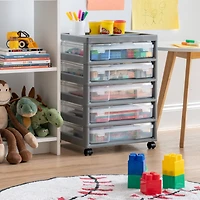 IRIS Gray 5-Case Scrapbook Cart