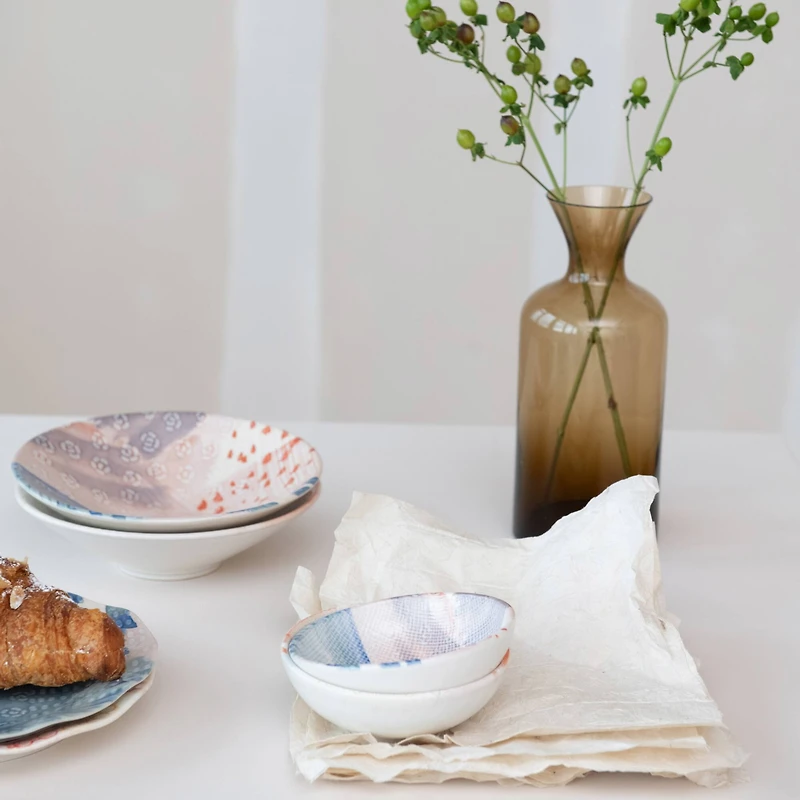 Hello Honey® 7.75" Abstract Elegance Stoneware Bowl Set