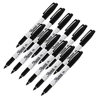 Sharpie® Fine Point Permanent Marker, Black, Pack of 12