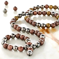 Metallic Mix Metal Round Beads, 3.5mm by Bead Landing™