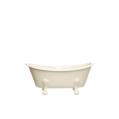 Mini White Metal Tub Decoration by Ashland®