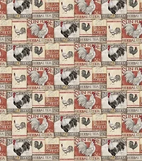 Susan Winget Farmhouse Rooster Patch Cotton Fabric