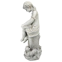Design Toscano 34.5" Sierra the Reading Child Garden Statue