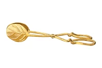 Hello Honey® 8" Gold Embossed Leaf Shaped Tongs