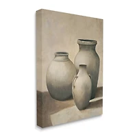 Stupell Industries Clay Plant Pottery Jars Still Life Canvas Wall Art