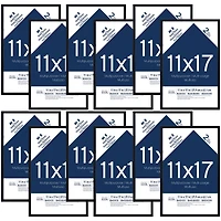 6 Packs: 2 ct. (12 total) Black Multipurpose 11" x 17" Frames, Basics by Studio Décor®