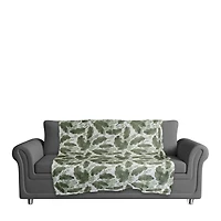 Tropical Leaves Pattern 50" x 60" Coral Fleece Blanket