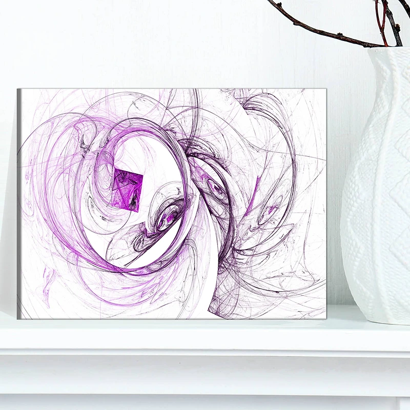 Designart - Billowing Smoke Purple