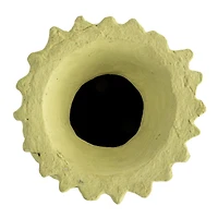 Hello Honey® 17" Mint Handmade Paper Mache Vase with Embossed & Debossed Design