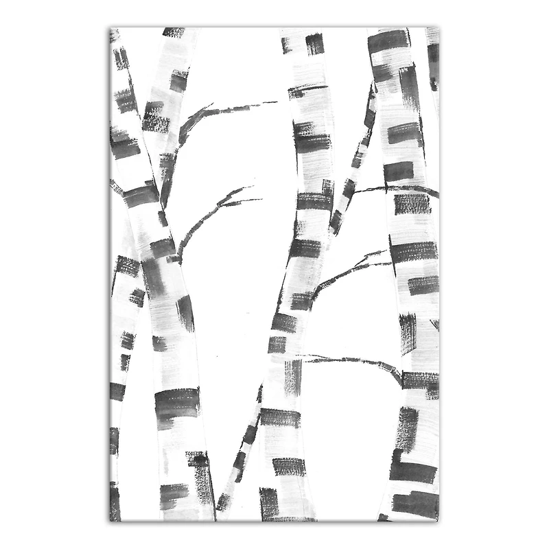 Abstract Birch Trees 20" x 30" Canvas Wall Art