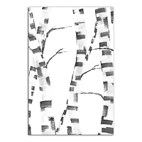 Abstract Birch Trees 20" x 30" Canvas Wall Art