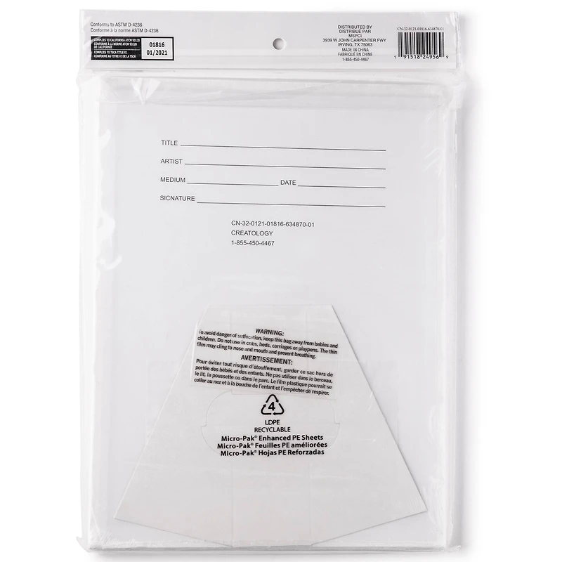 12 Packs: 5 ct. (60 total) 9" x 12" Canvas Panel by Creatology™