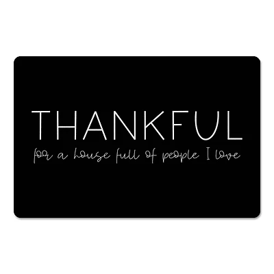 Thankful For A House Full Of People 18" x 27" Floor Mat