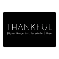 Thankful For A House Full Of People 18" x 27" Floor Mat