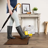 DII® Brown Ribbed Runner, 1.8ft. x 5ft.