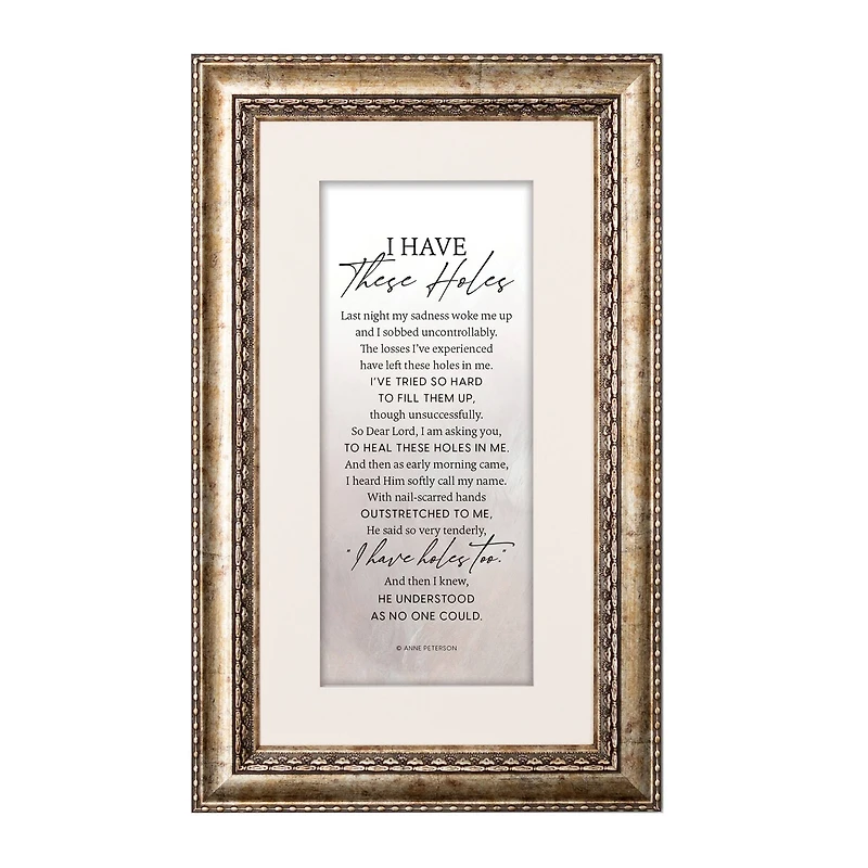I Have These Holes Framed Wall Art