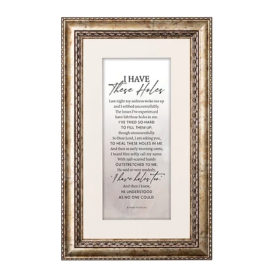 I Have These Holes Framed Wall Art