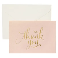 Blush & Gold Thank You Cards & Envelopes By Celebrate It™
