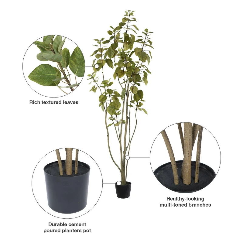 5ft. Potted Artificial Green Smoke Tree