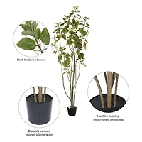 5ft. Potted Artificial Green Smoke Tree