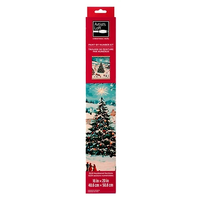 16" x 20" Christmas Tree Village Paint-by-Number Kit by Artist's Loft™