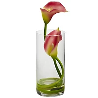 Double Calla Lily with Cylinder (Set of 2