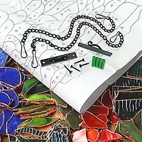 Design Toscano Beauty & Decay Gothic Skull Stained Glass Window