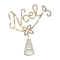 12" Gold Rhinestone Noel Lighted Tree Topper by Ashland®