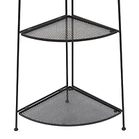 Black Iron Contemporary Bakers Rack, 27" x 22" x 16"