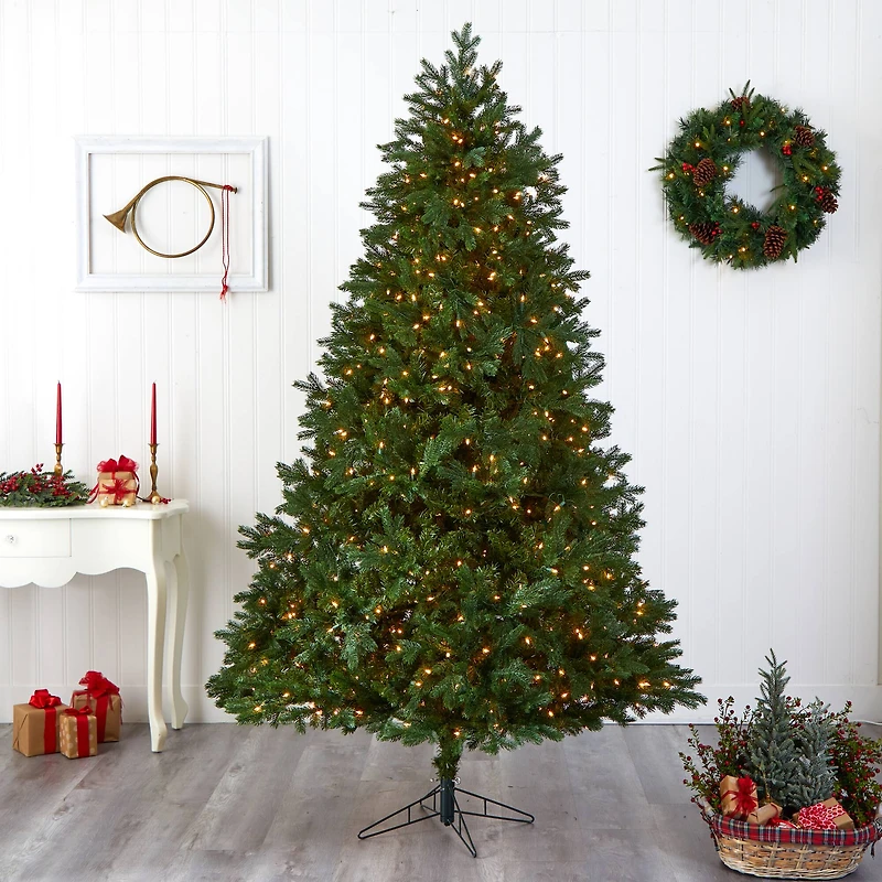 7.5ft. Pre-Lit Royal Grand Artificial Christmas Tree, Clear Lights