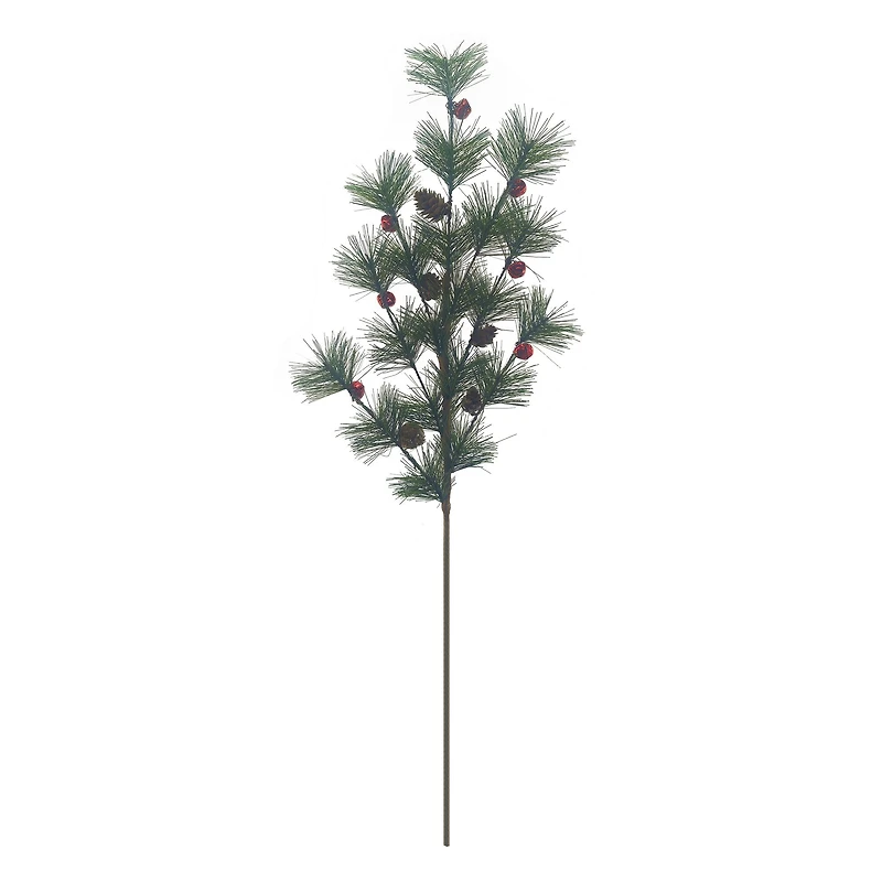 34" Pine, Red Bell & Pinecone Stem by Ashland®