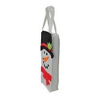 Snowman Pouch with Christmas Place Mats - 13.5" - Set of 4