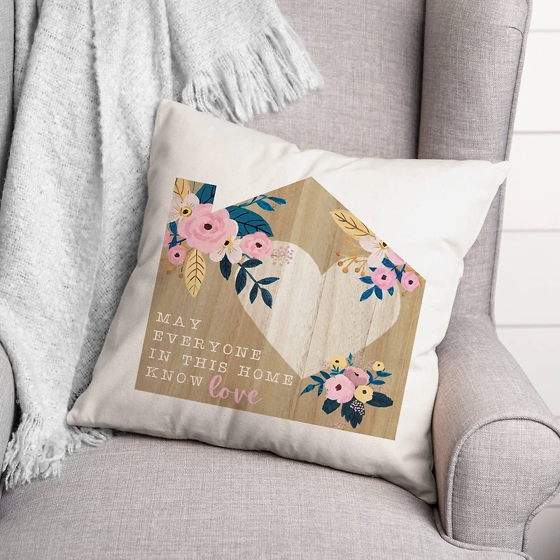 Love in this Home 18" x 18" Indoor / Outdoor Pillow