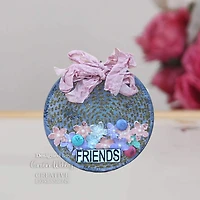 Woodware Singles Stitched Circle Clear Stamps