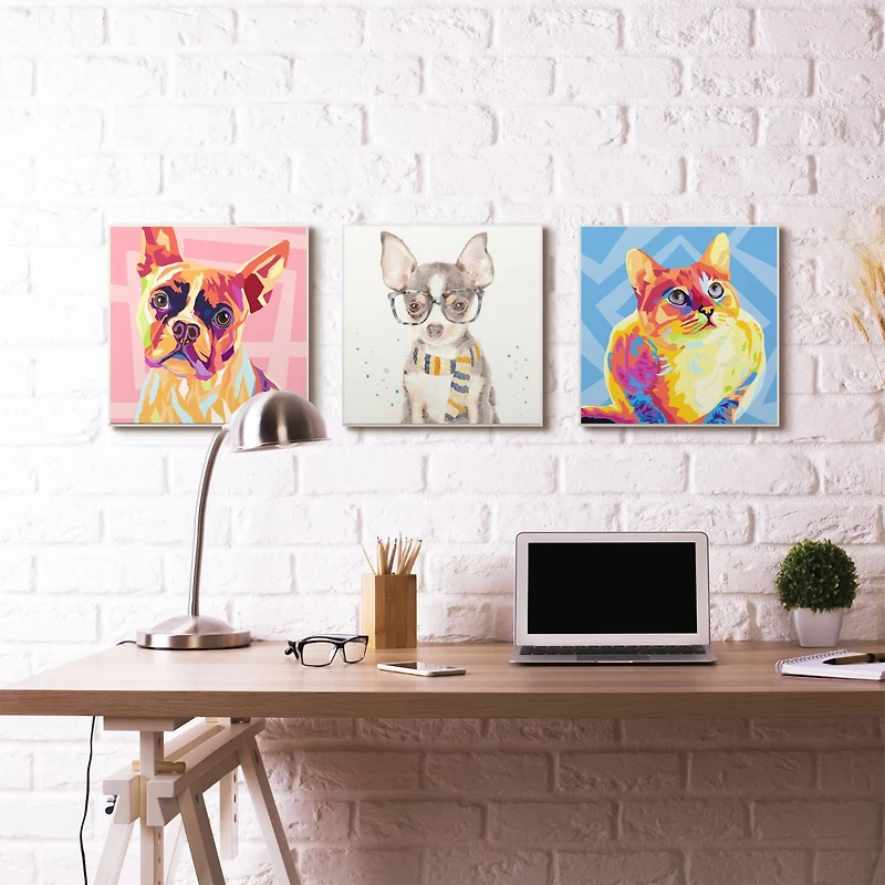 Stupell Industries Hipster Chihuahua Wall Plaque