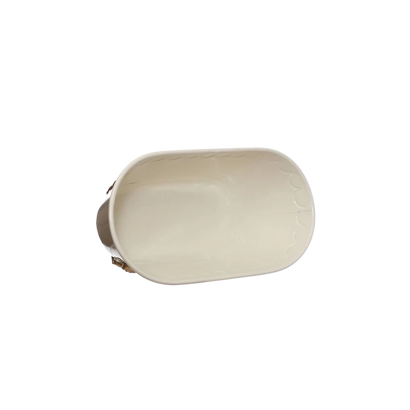 12" Gold & White Bathtub Accent by Ashland®