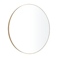 Gold Contemporary Wall Mirror, 42" x 2" x 42"
