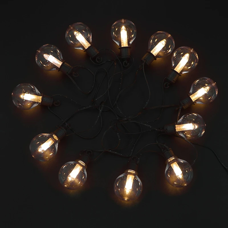 12ct. Warm White LED Shatterproof Globe Bulb String Lights by Ashland®
