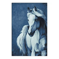 Blue Horse 20" x 30" Canvas Wall Art