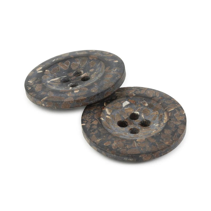 Dritz® 23mm Brown Recycled Coconut Round Buttons, 6ct.