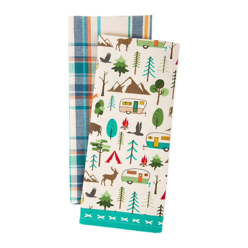 DII® Happy Camper Dishtowel, 2ct.